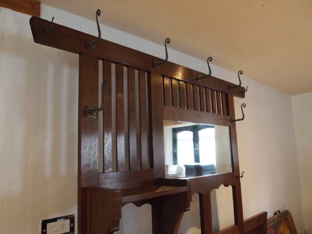 Hall stand Liberty London Stunning Arts and Crafts Oak c1900 View VI