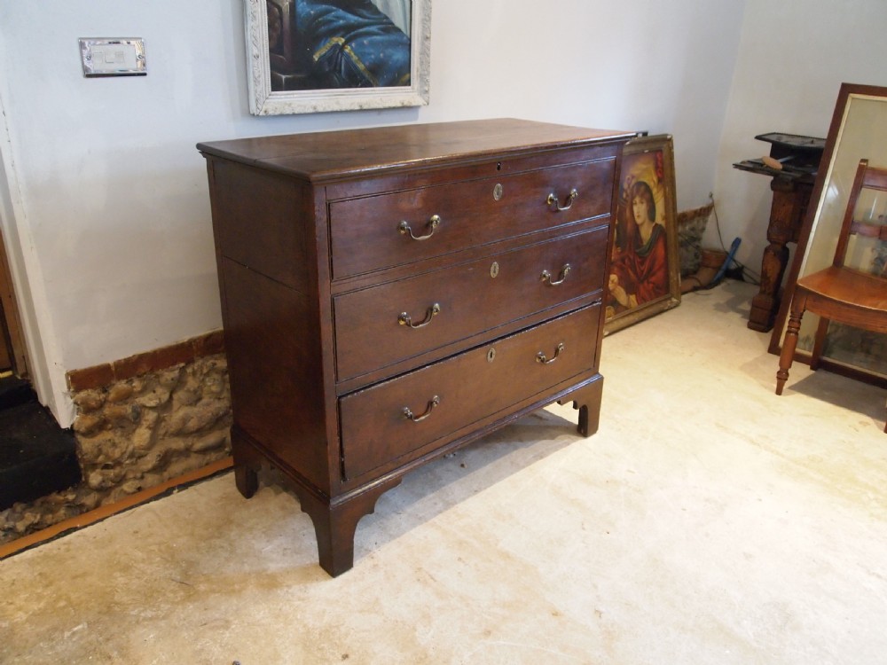 Chest of drawers Mule chest Rare George III Oak c1770