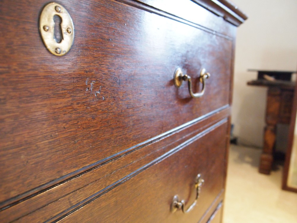 Chest of drawers Mule chest Rare George III Oak c1770 View III
