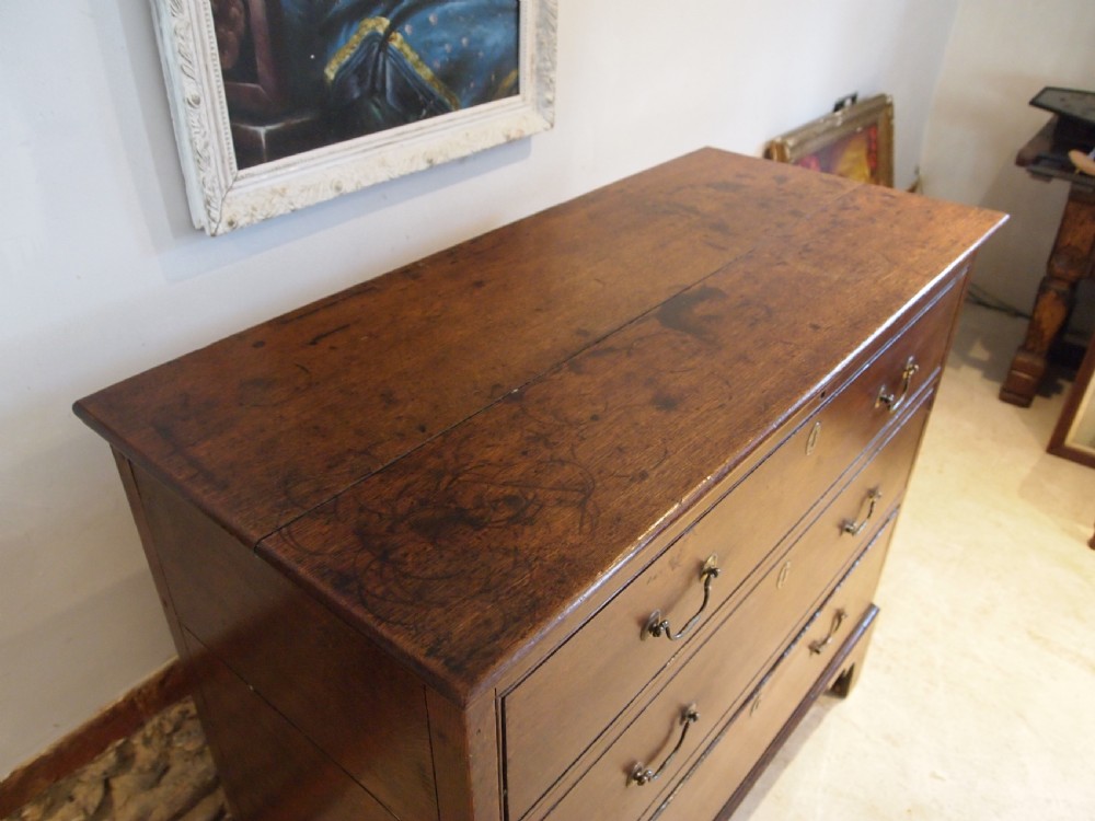 Chest of drawers Mule chest Rare George III Oak c1770 View V