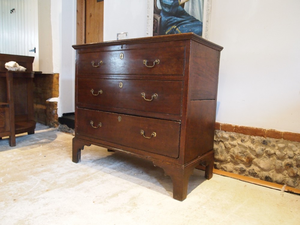 Chest of drawers Mule chest Rare George III Oak c1770 View VIII
