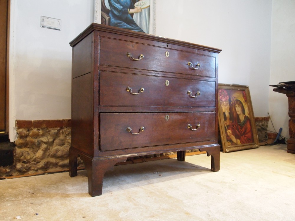 Chest of drawers Mule chest Rare George III Oak c1770 View XIV