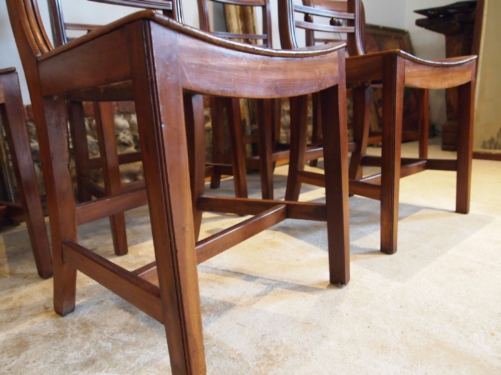 Chairs set of 6 stunning Suffolk ball back Cherry and Elm c1830 View V