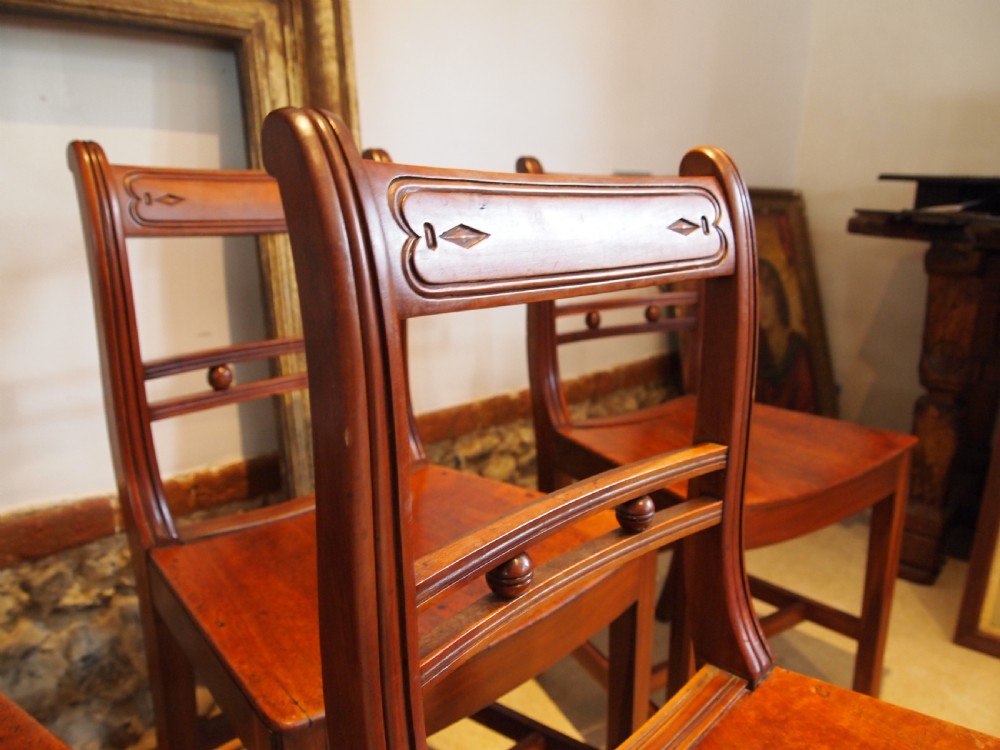 Chairs set of 6 stunning Suffolk ball back Cherry and Elm c1830 View VIII