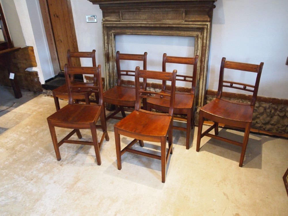 Chairs set of 6 stunning Suffolk ball back Cherry and Elm c1830 View XII