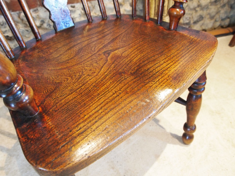 Chair stunning Victorian Windsor Ash & Elm armchair c1840 View VII