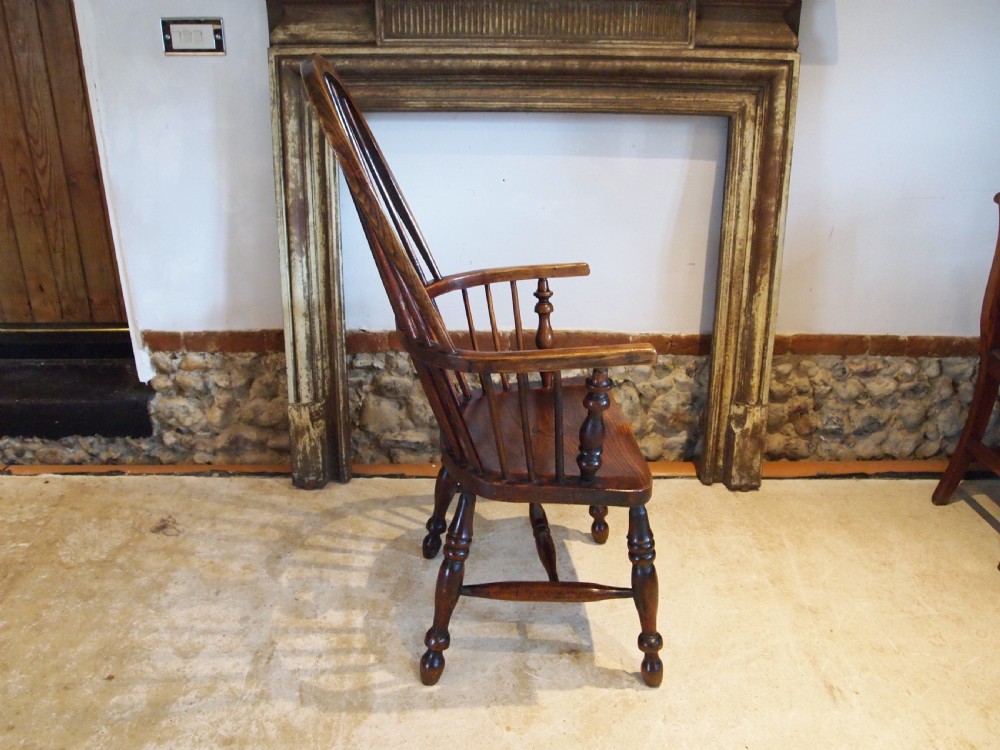 Chair stunning Victorian Windsor Ash & Elm armchair c1840 View IX