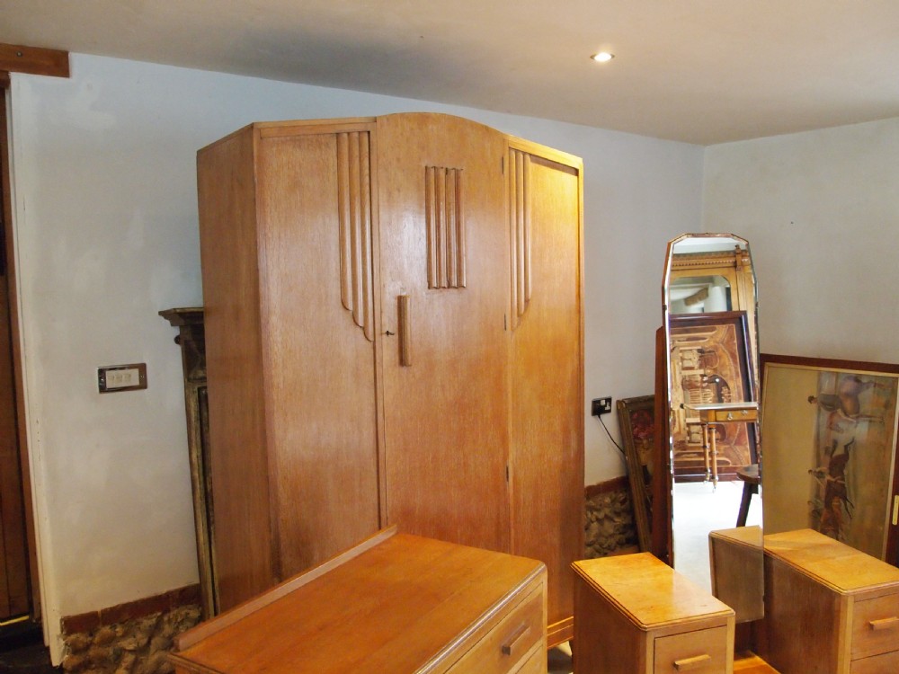 Bedroom Suite Limed Oak Manner of Heals Trevor Page Norwich c1920 View VII