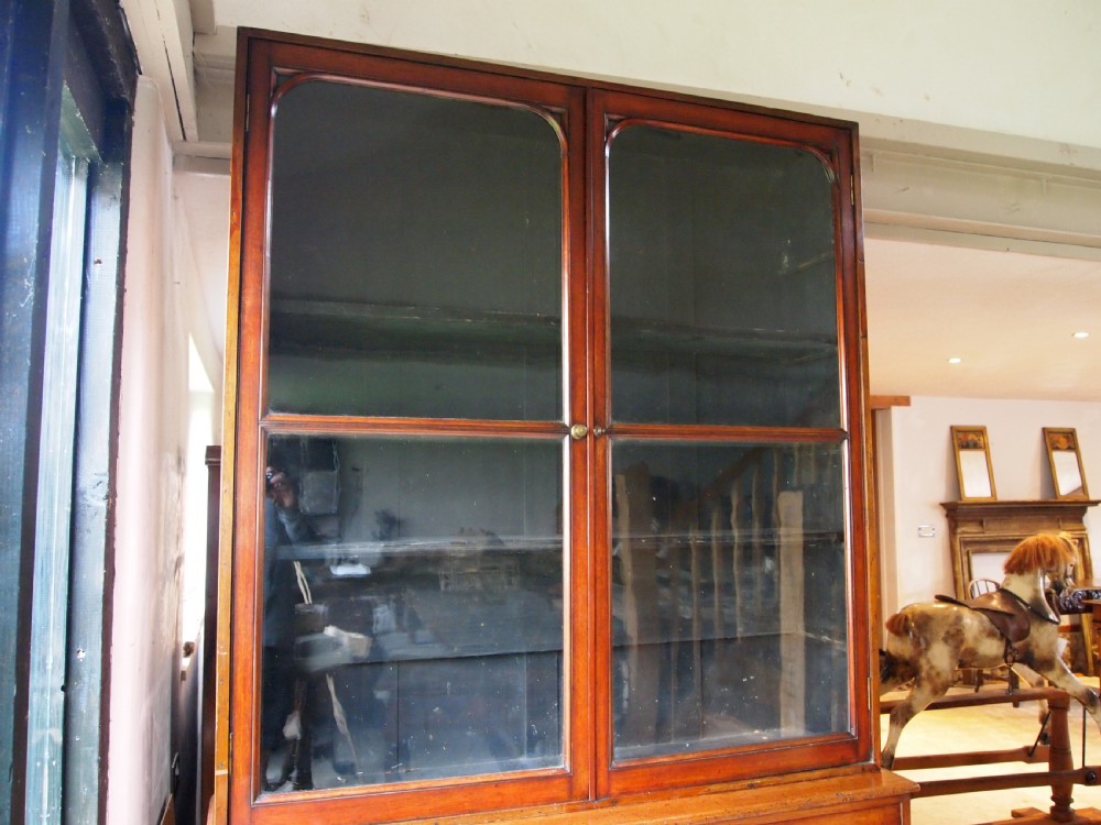 Bookcase apothecary display Rare George III Mahogany shop c1790 View VII