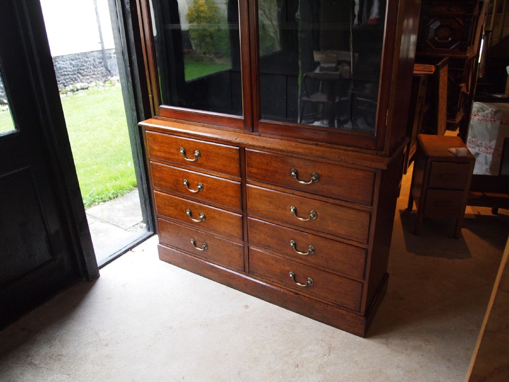 Bookcase apothecary display Rare George III Mahogany shop c1790 View XI