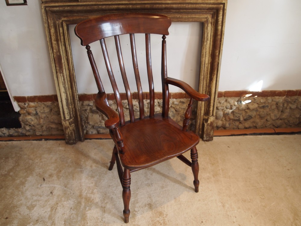Chair Windsor Grandfather chair Victorian Beech and Elm c1870 View III