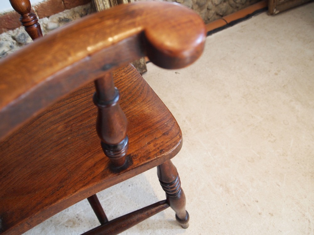 Chair Windsor Grandfather chair Victorian Beech and Elm c1870 View VIII