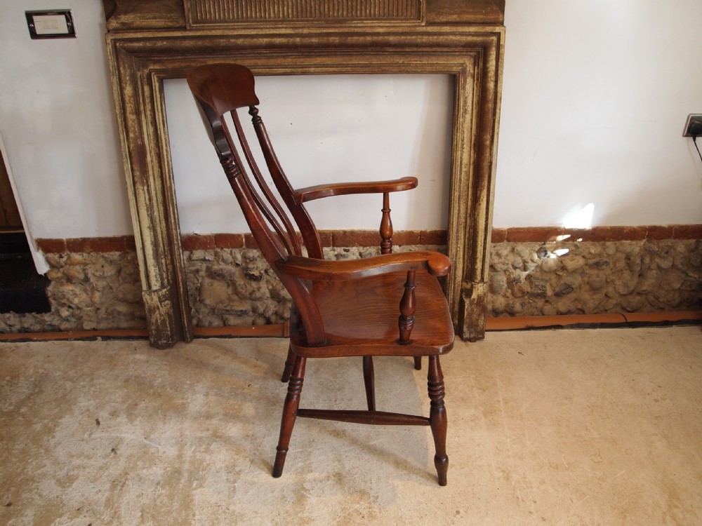Chair Windsor Grandfather chair Victorian Beech and Elm c1870 View XI