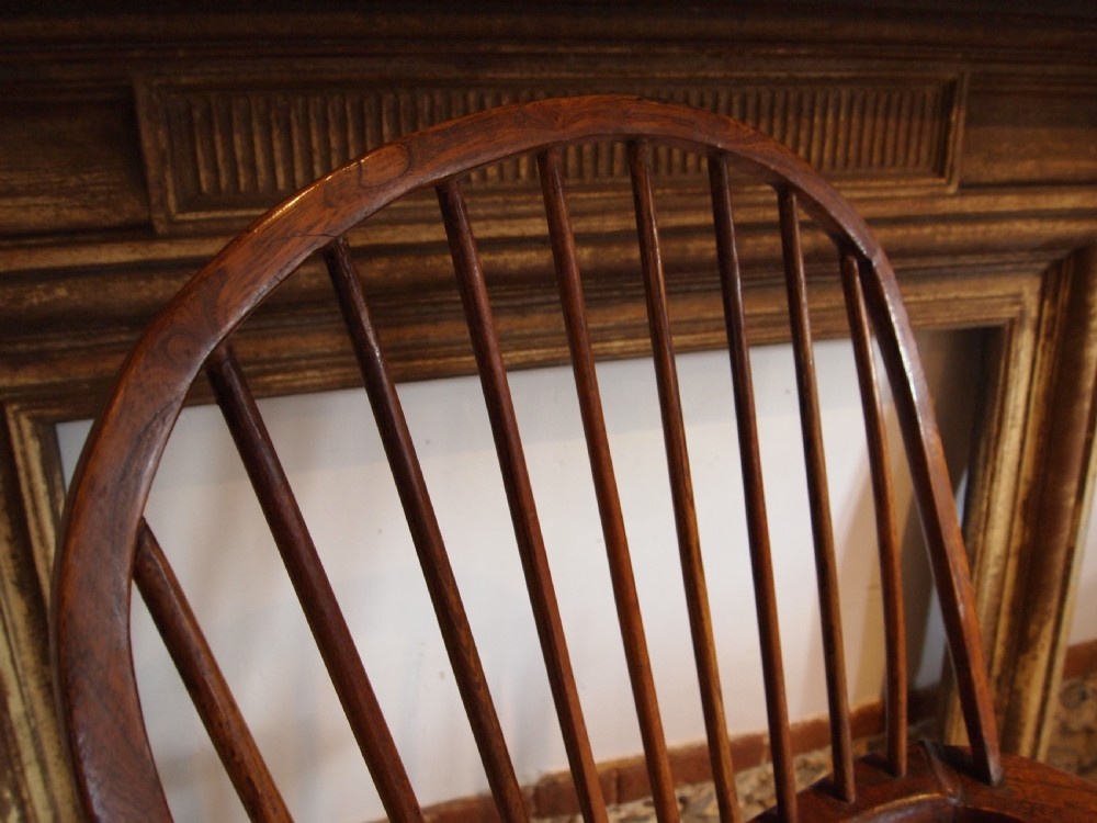 Chair George III primitive Windsor armchair Ash and Elm c1800 View VI