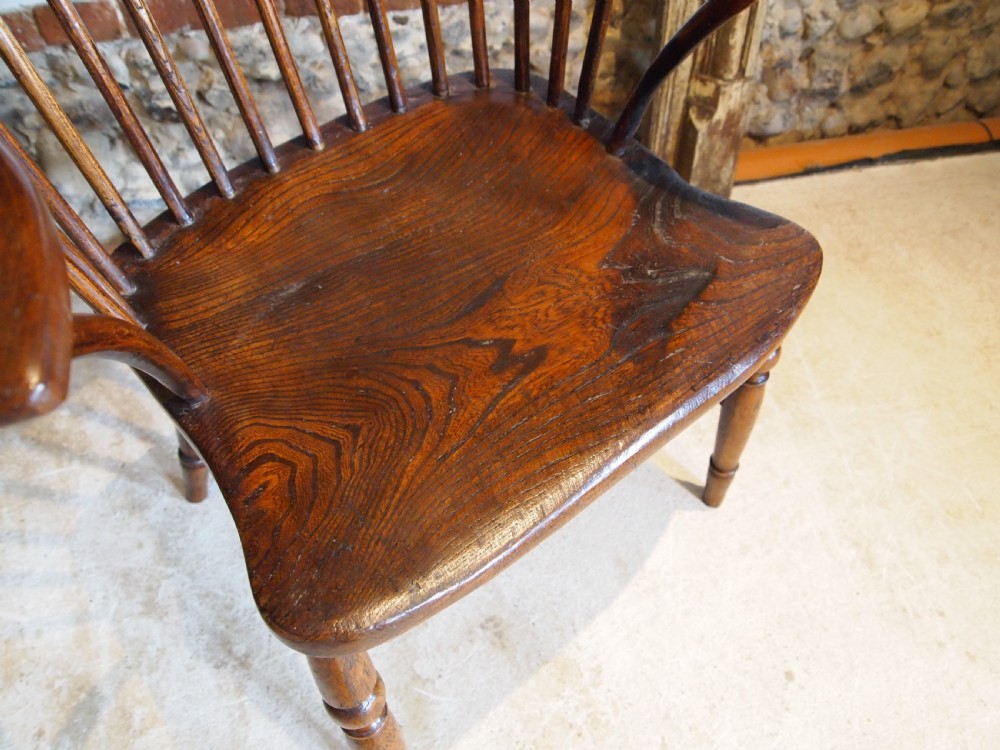 Chair George III primitive Windsor armchair Ash and Elm c1800 View VII