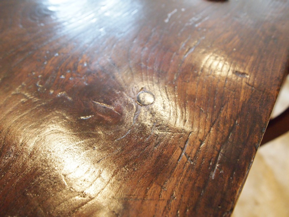 Table outstanding Queen Anne Elm refectory farmhouse dining c1700 View XIV