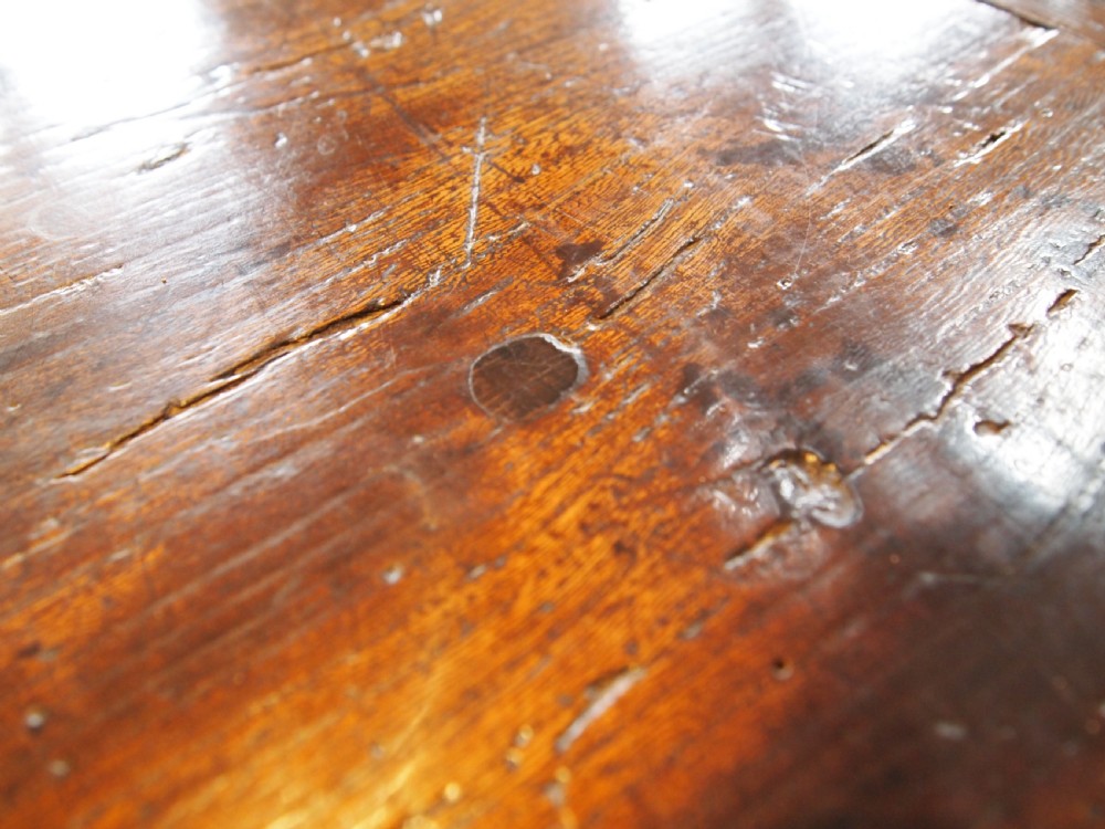 Table outstanding Queen Anne Elm refectory farmhouse dining c1700 View XV