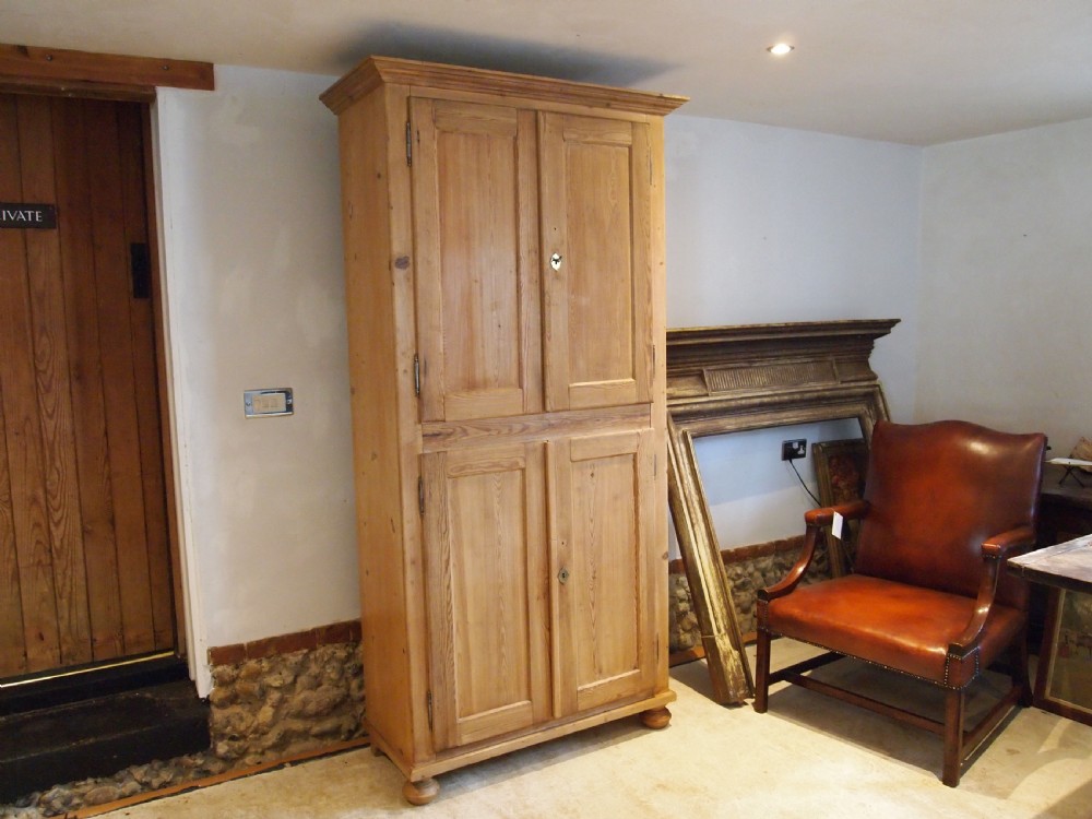 Cupboard pantry Edwardian Pine adjustable shelves c1900