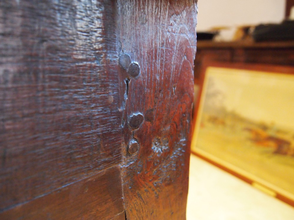 Table rare stunning French Chestnut refectory farmhouse dining c1840 View IV