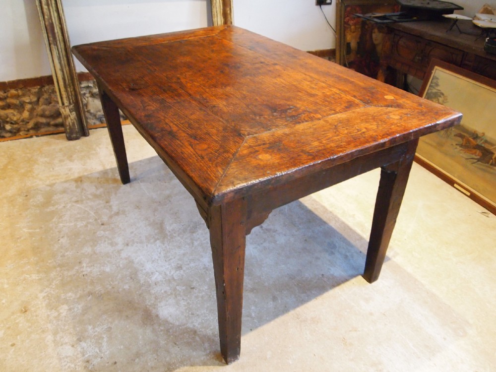 Table rare stunning French Chestnut refectory farmhouse dining c1840 View VII