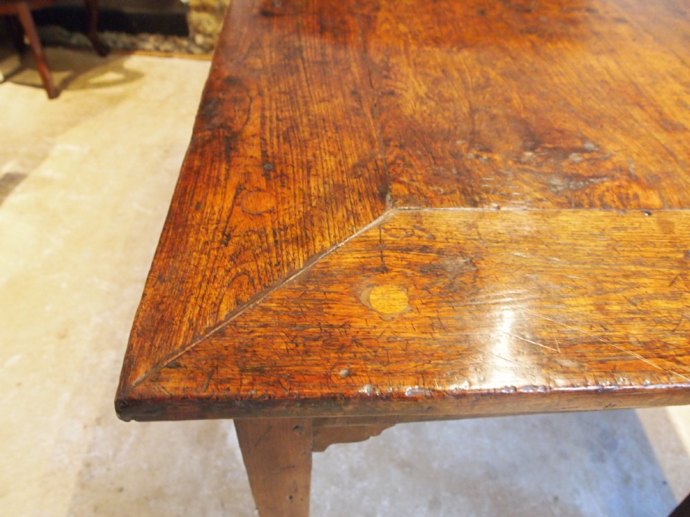 Table rare stunning French Chestnut refectory farmhouse dining c1840 View XI