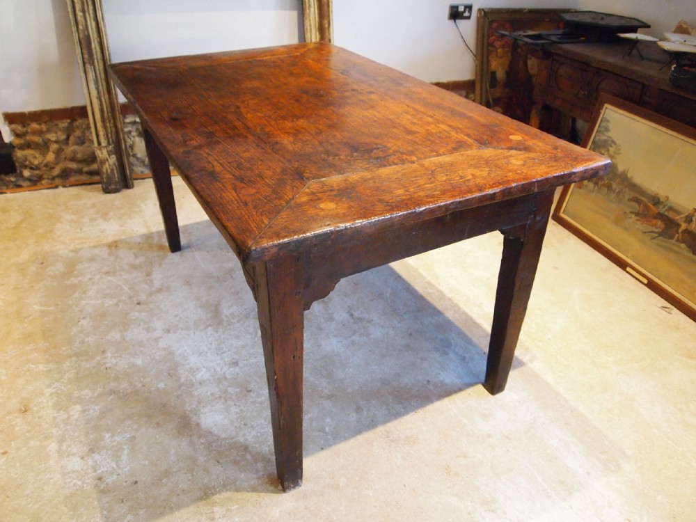 Table rare stunning French Chestnut refectory farmhouse dining c1840 View XIII