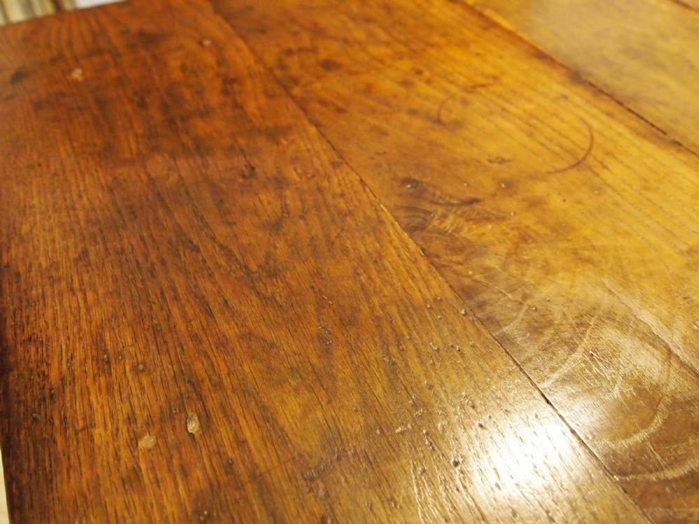 Table stunning French Oak refectory farmhouse dining table c1820 View X