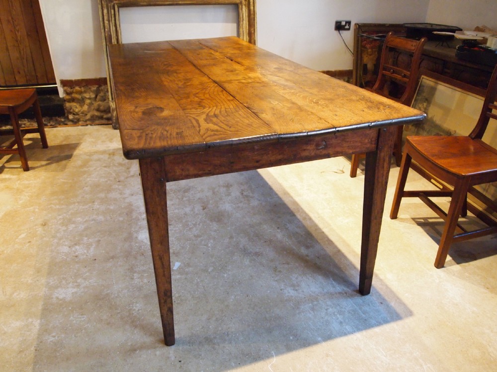 Table stunning French Oak refectory farmhouse dining table c1820 View XI