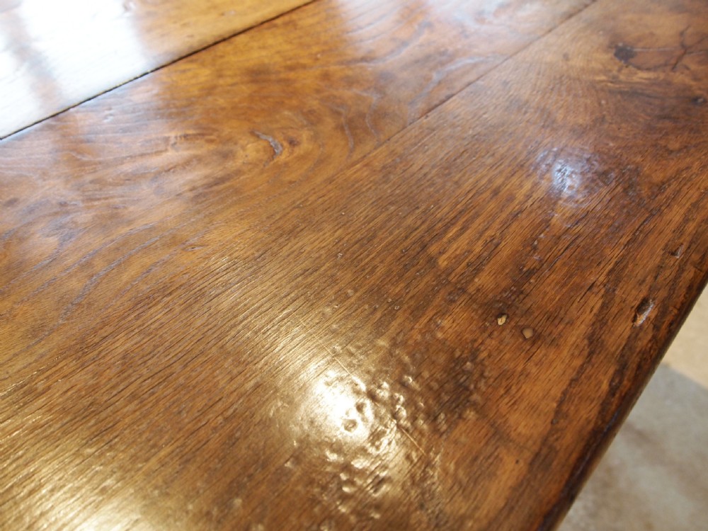 Table stunning French Oak refectory farmhouse dining table c1820 View XII