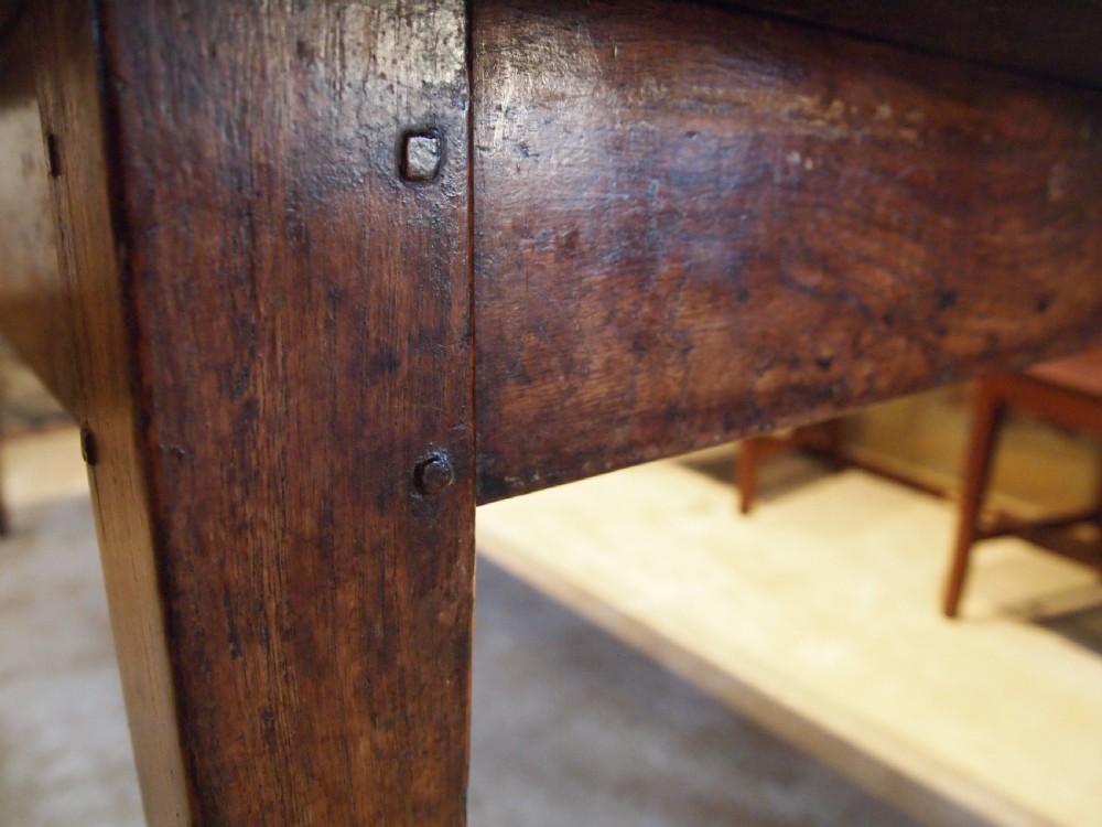 Table stunning French Oak refectory farmhouse dining table c1820 View XIII
