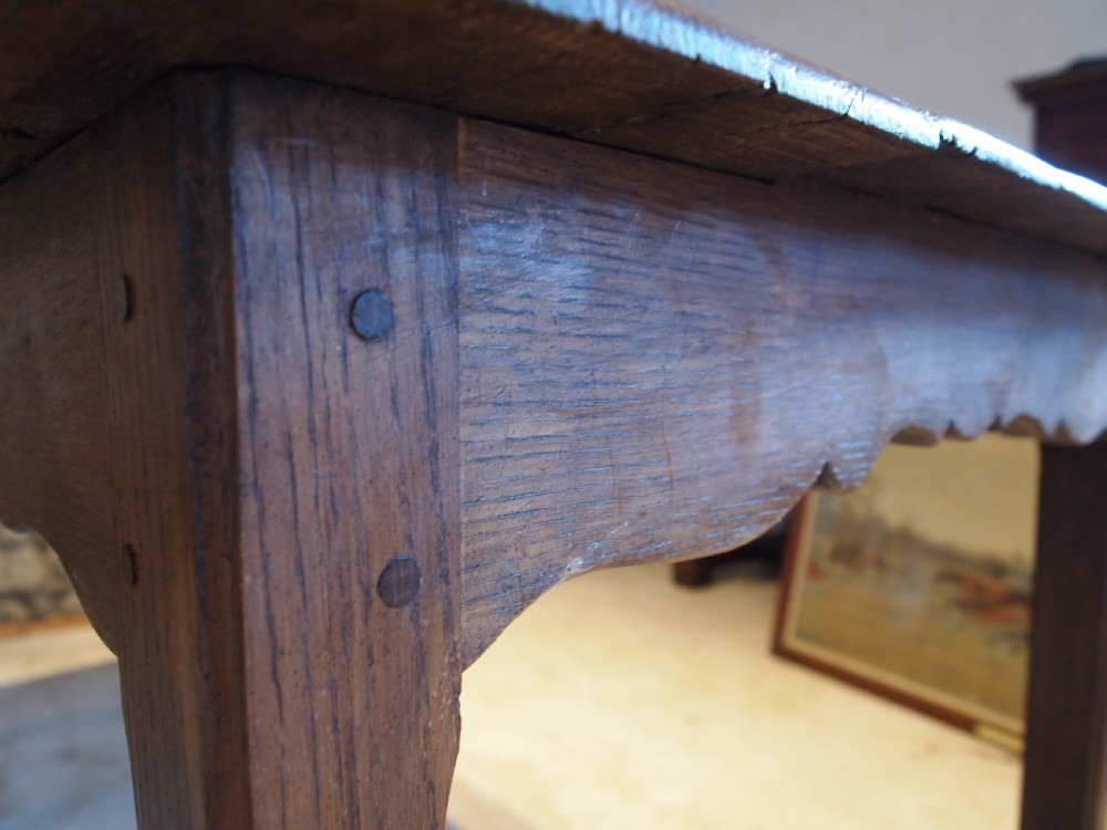 Table Refectory Farmhouse French Oak and Elm Victorian c1880 View II