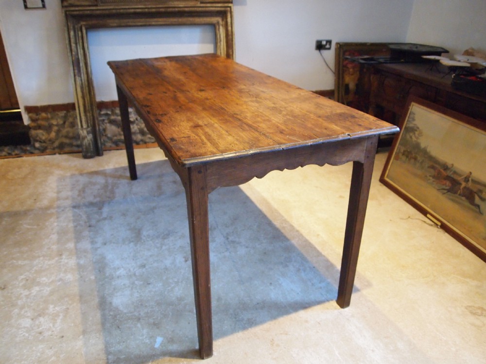 Table Refectory Farmhouse French Oak and Elm Victorian c1880 View III