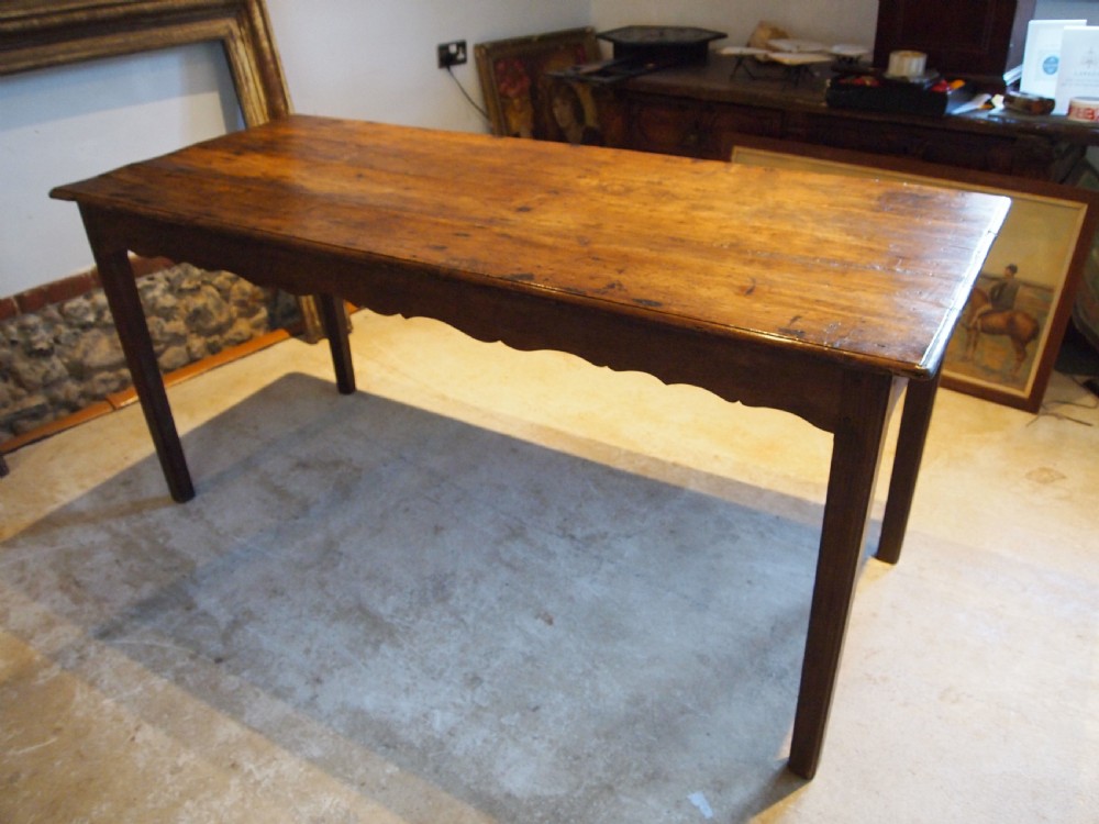 Table Refectory Farmhouse French Oak and Elm Victorian c1880 View VI
