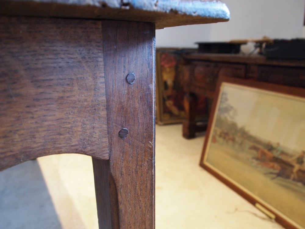 Table Refectory Farmhouse French Oak and Elm Victorian c1880 View VIII