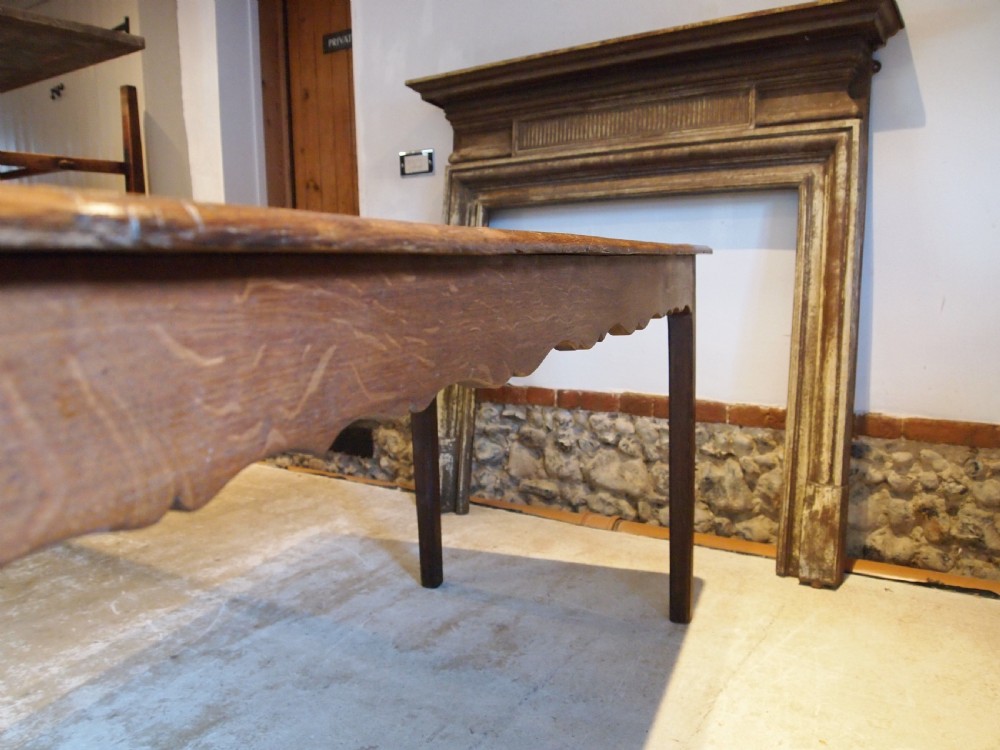Table Refectory Farmhouse French Oak and Elm Victorian c1880 View XI