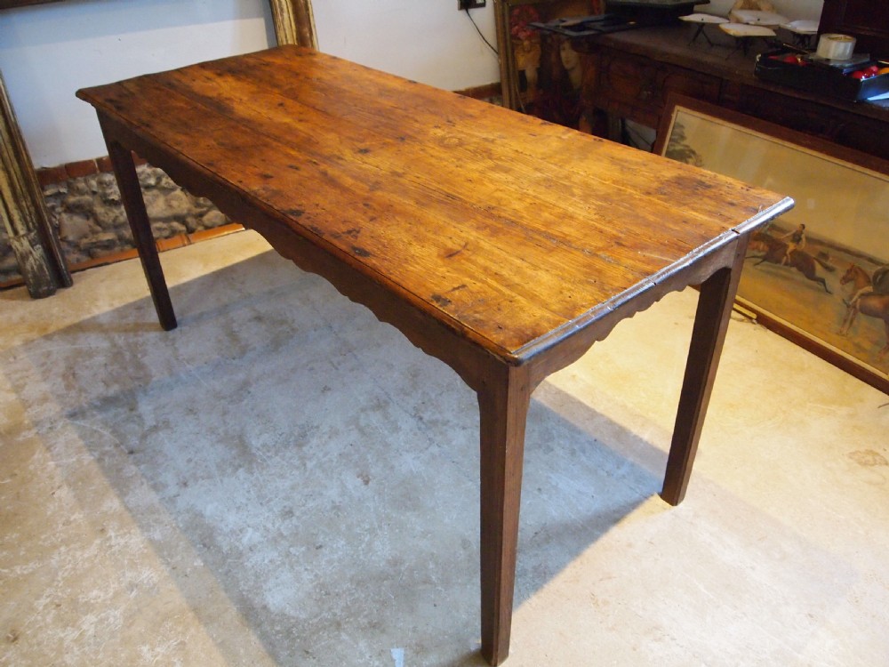 Table Refectory Farmhouse French Oak and Elm Victorian c1880 View XII