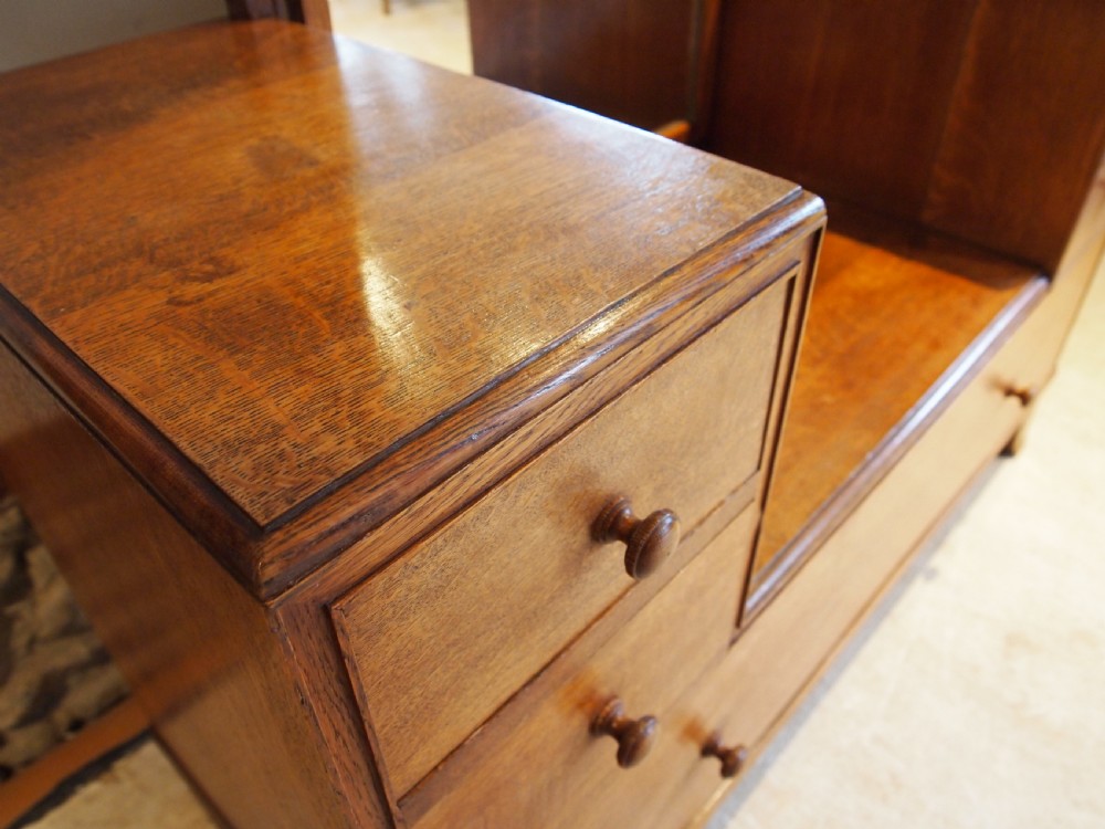 Dressing table with drawers Heals Oak Cotswold school c1930 View IV