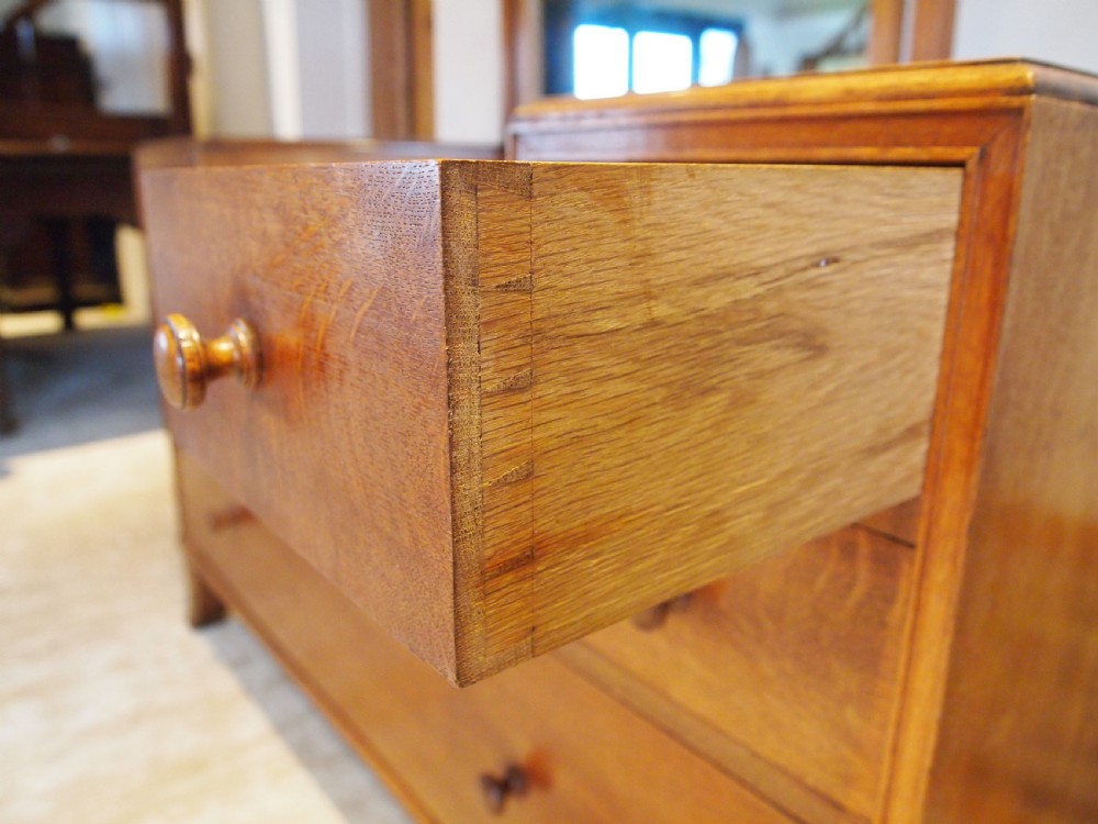Dressing table with drawers Heals Oak Cotswold school c1930 View VI