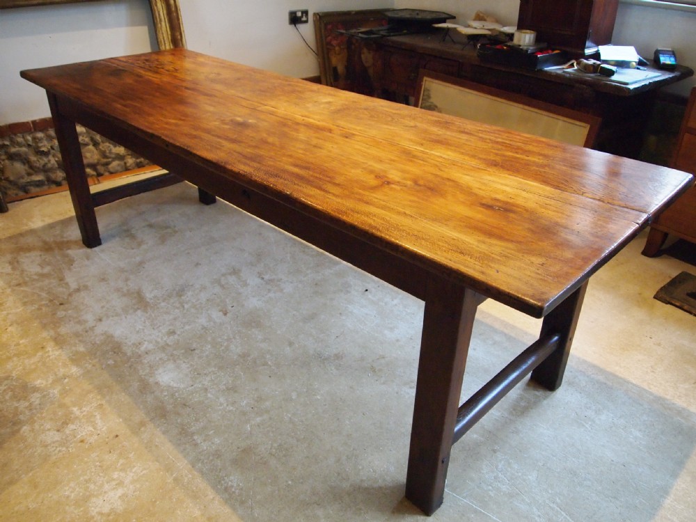 Table stunning French George III period Beech refectory farmhouse c1800