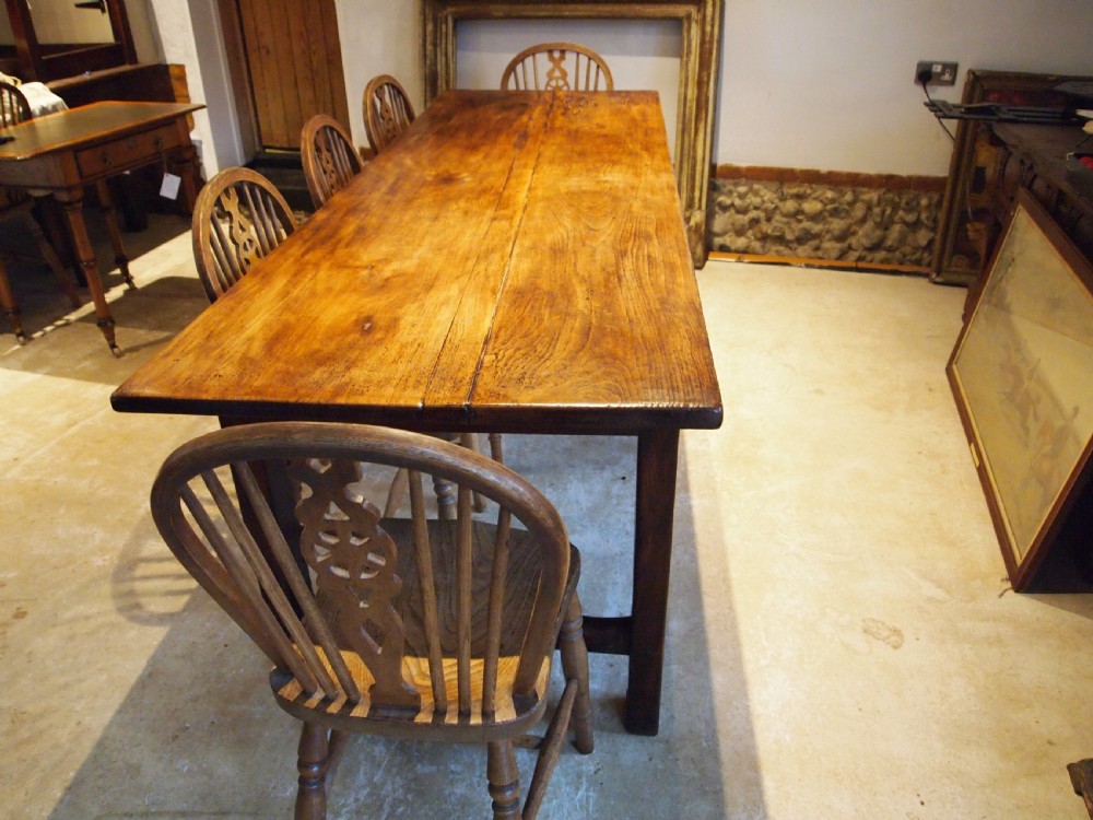 Table stunning French George III period Beech refectory farmhouse c1800 View IV