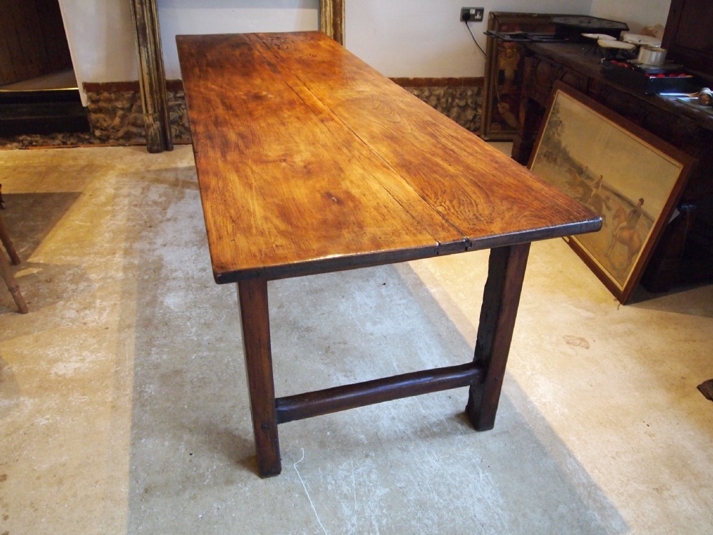 Table stunning French George III period Beech refectory farmhouse c1800 View VIII