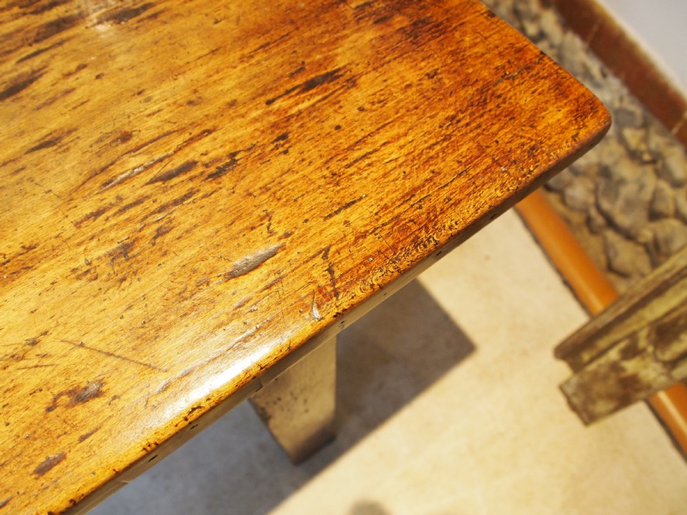 Table stunning French George III period Beech refectory farmhouse c1800 View XI