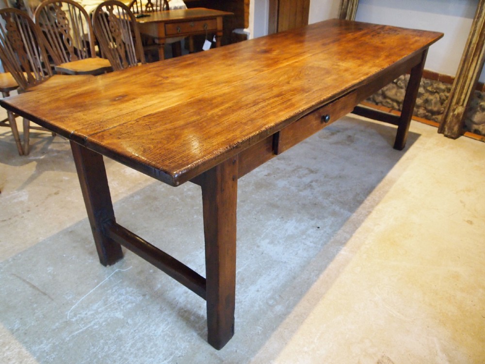 Table stunning French George III period Beech refectory farmhouse c1800 View XIV