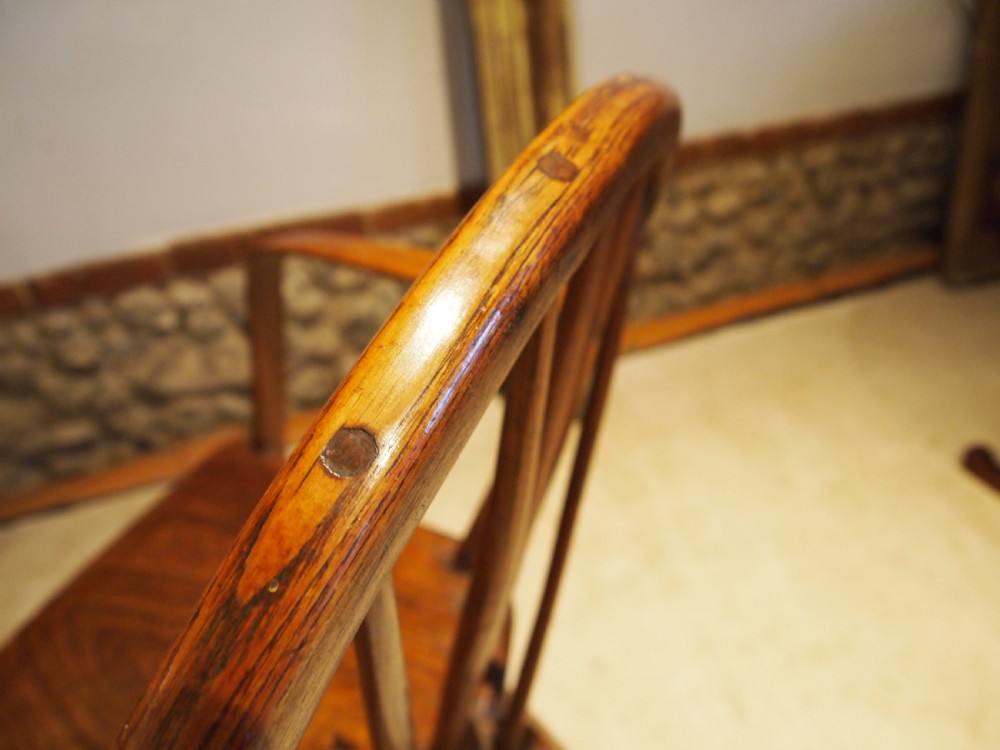 Chair rare Yealmpton Windsor Ash and Elm armchair c1840 View VI