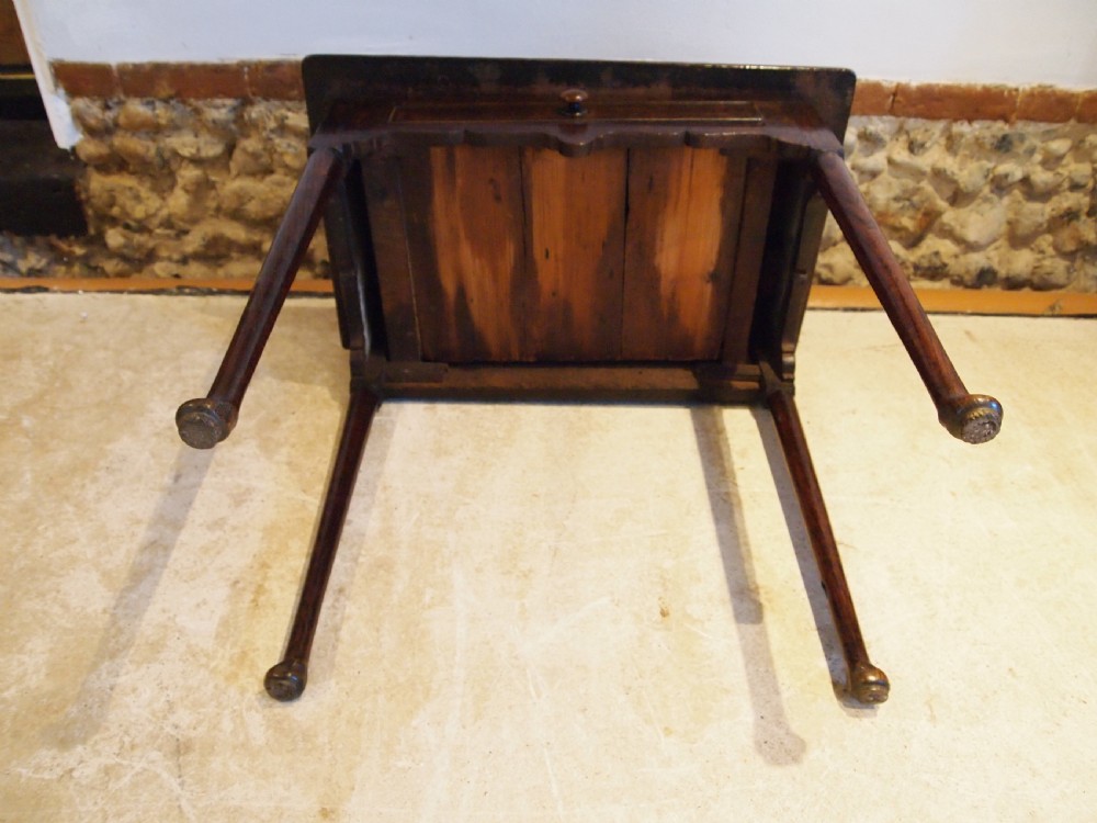 Table lowboy Superb George II Oak side hall console c1740 View VI