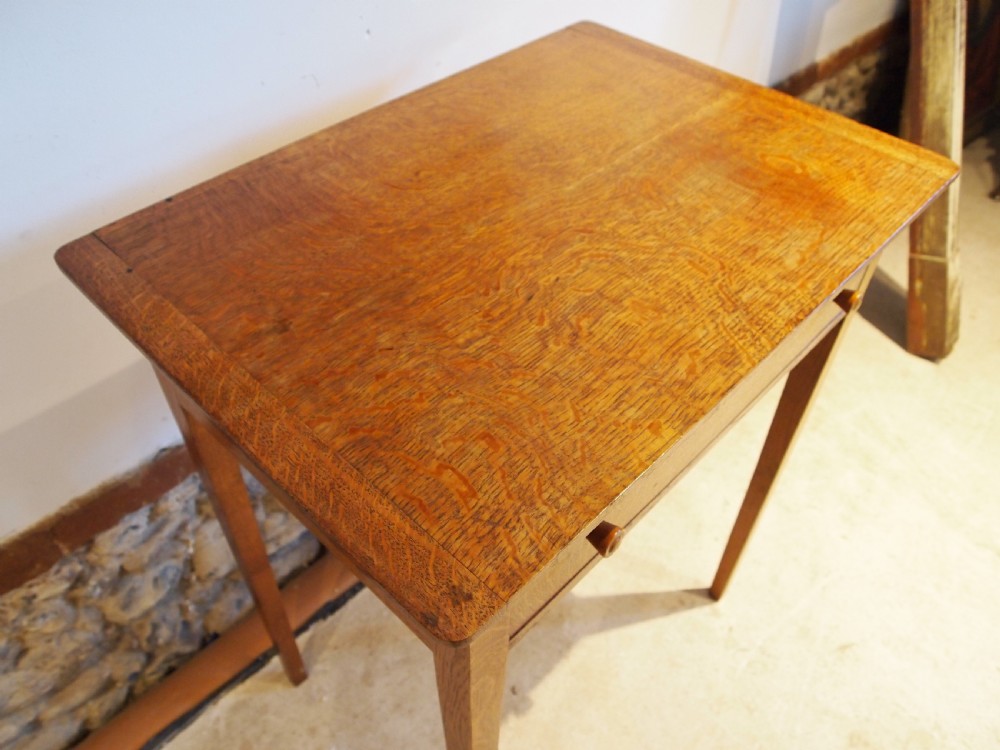 Table arts and crafts Heals Cotswold school Quarter swan Oak c1930 View II