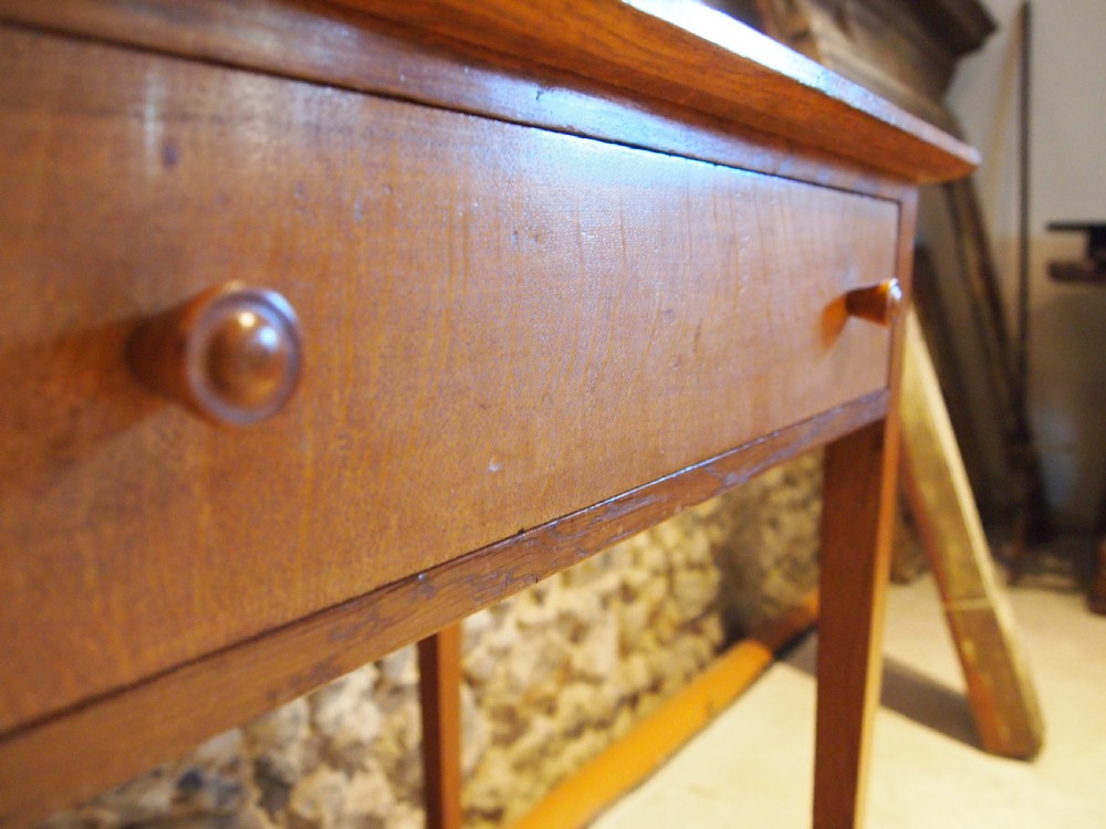 Table arts and crafts Heals Cotswold school Quarter swan Oak c1930 View IV