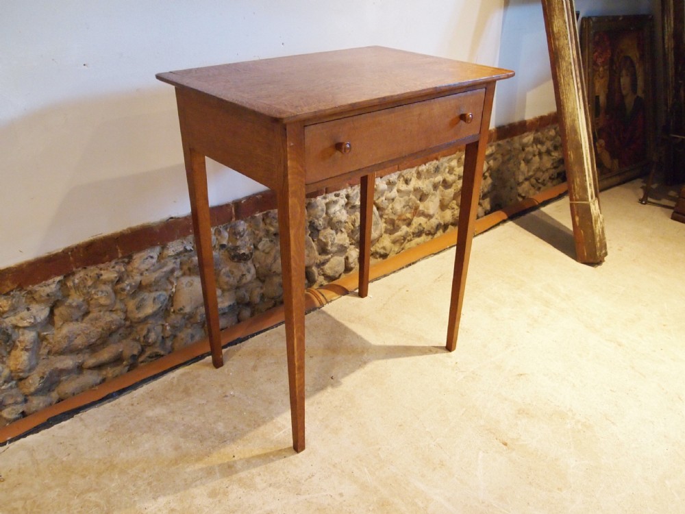 Table arts and crafts Heals Cotswold school Quarter swan Oak c1930 View V