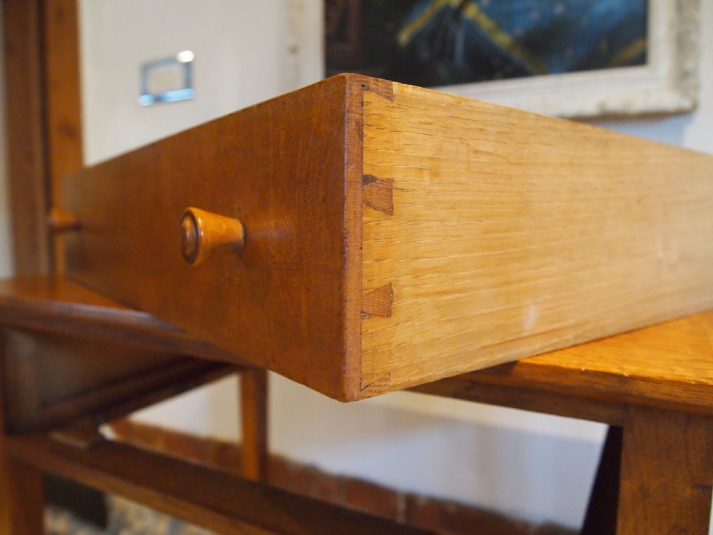 Table arts and crafts Heals Cotswold school Quarter swan Oak c1930 View VI