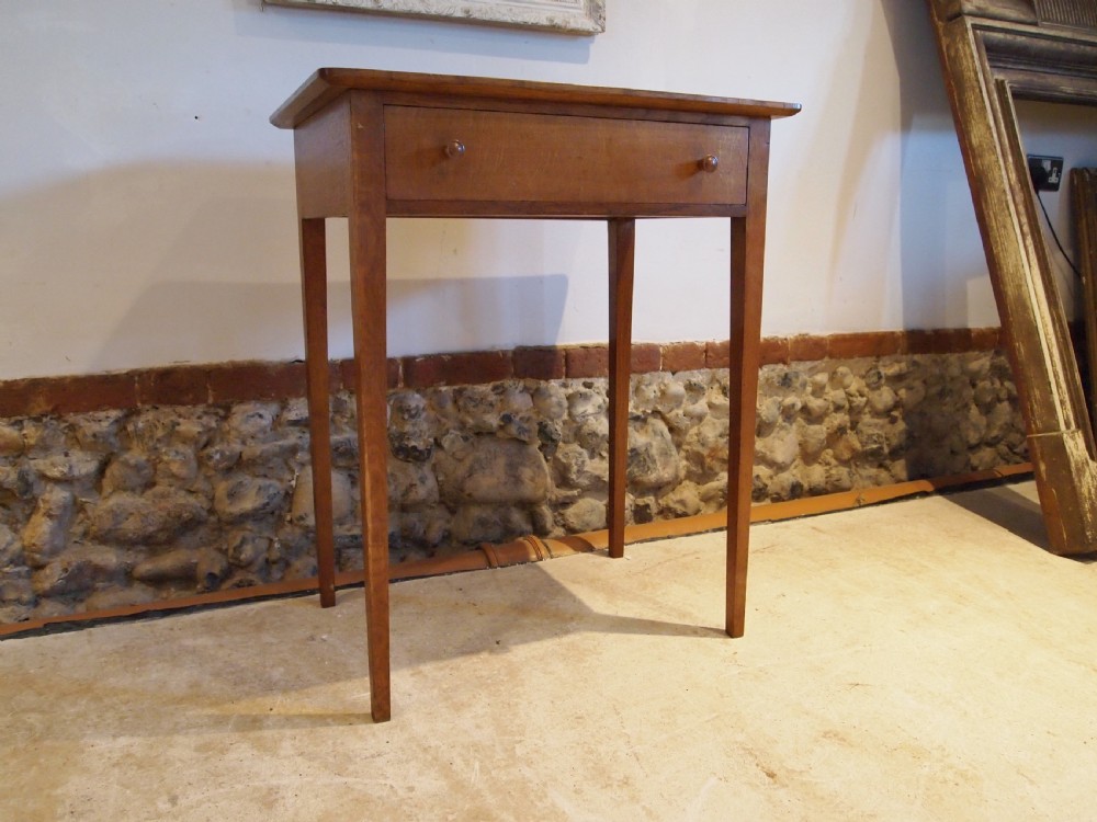 Table arts and crafts Heals Cotswold school Quarter swan Oak c1930 View VIII